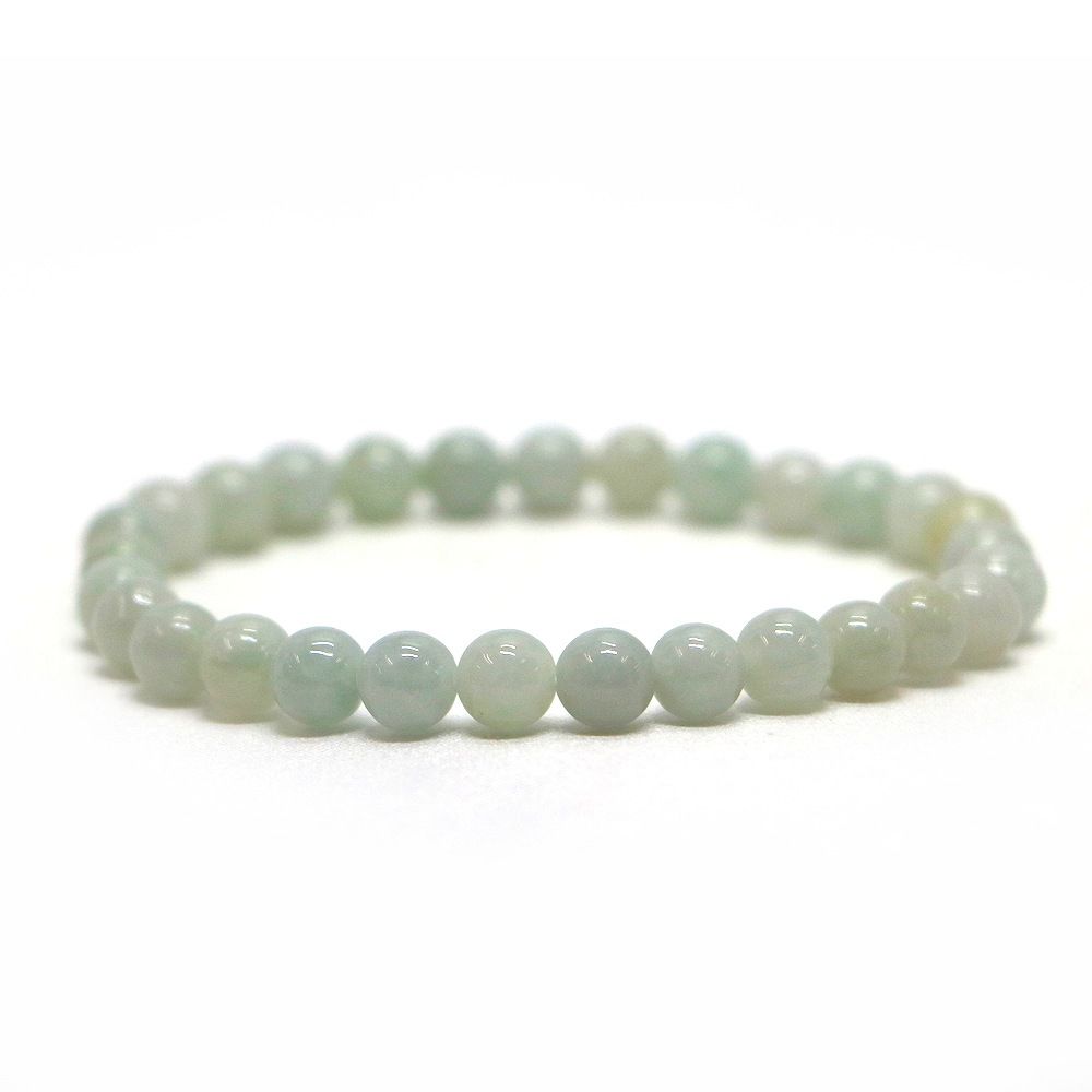 翡翠 ひすい ジェード ジェダイト【丸玉】6mm 数珠 天然石