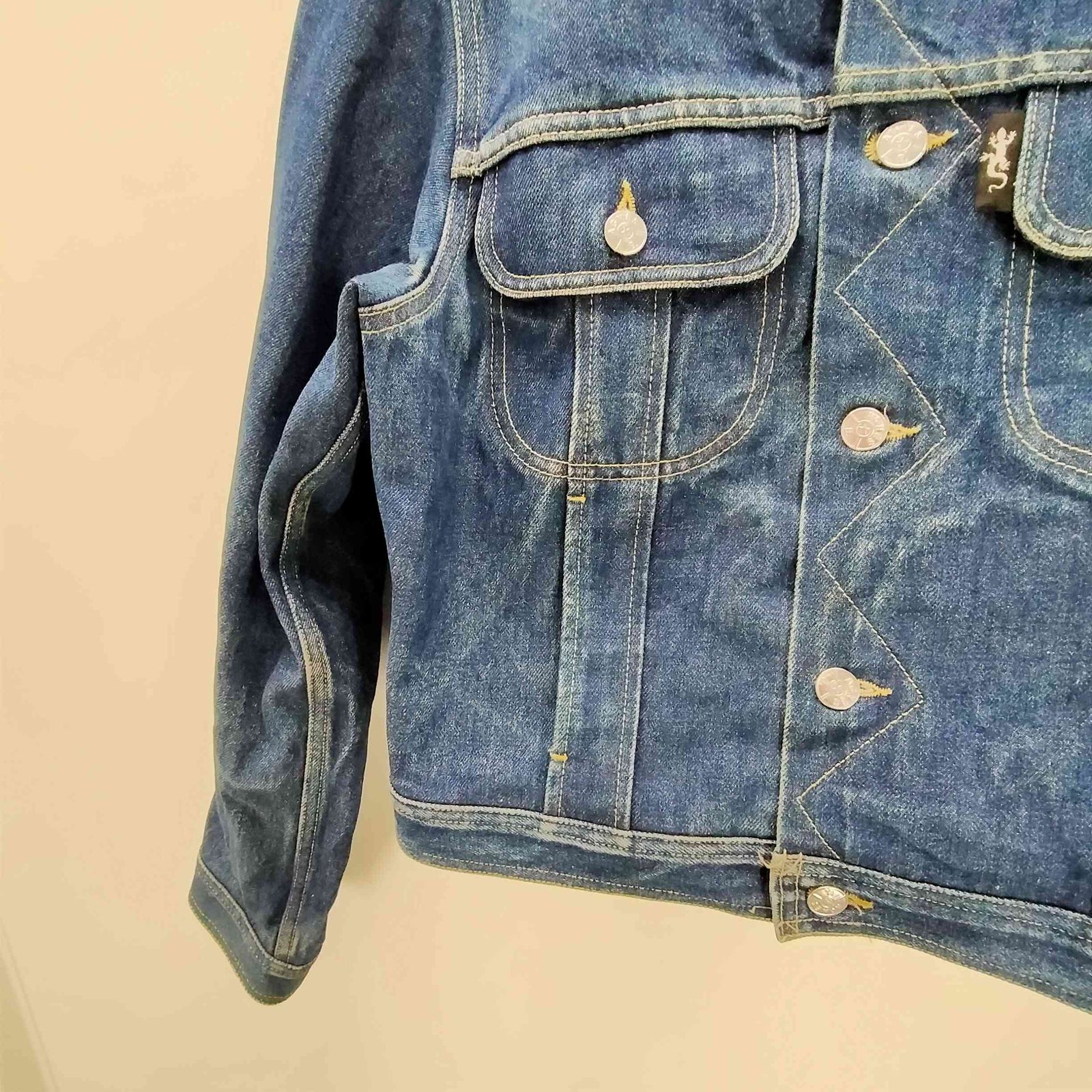 アニエスベー agnes b. PARIS 90S 旧タグ トカゲ 革パッチ サンライズ 