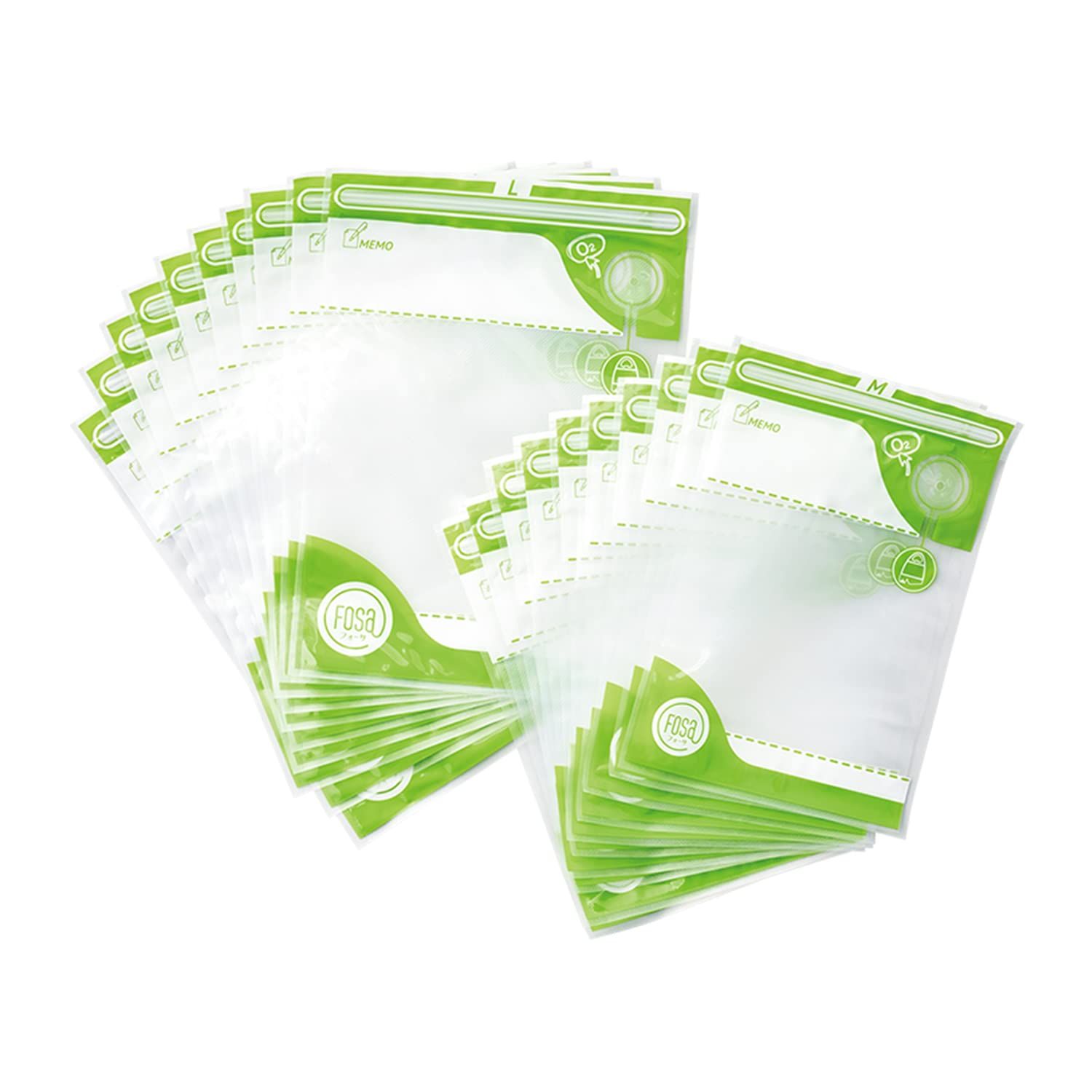 公式】フォーサ FOSA真空バッグ 20枚セット(L10枚M10枚) FOSA真空