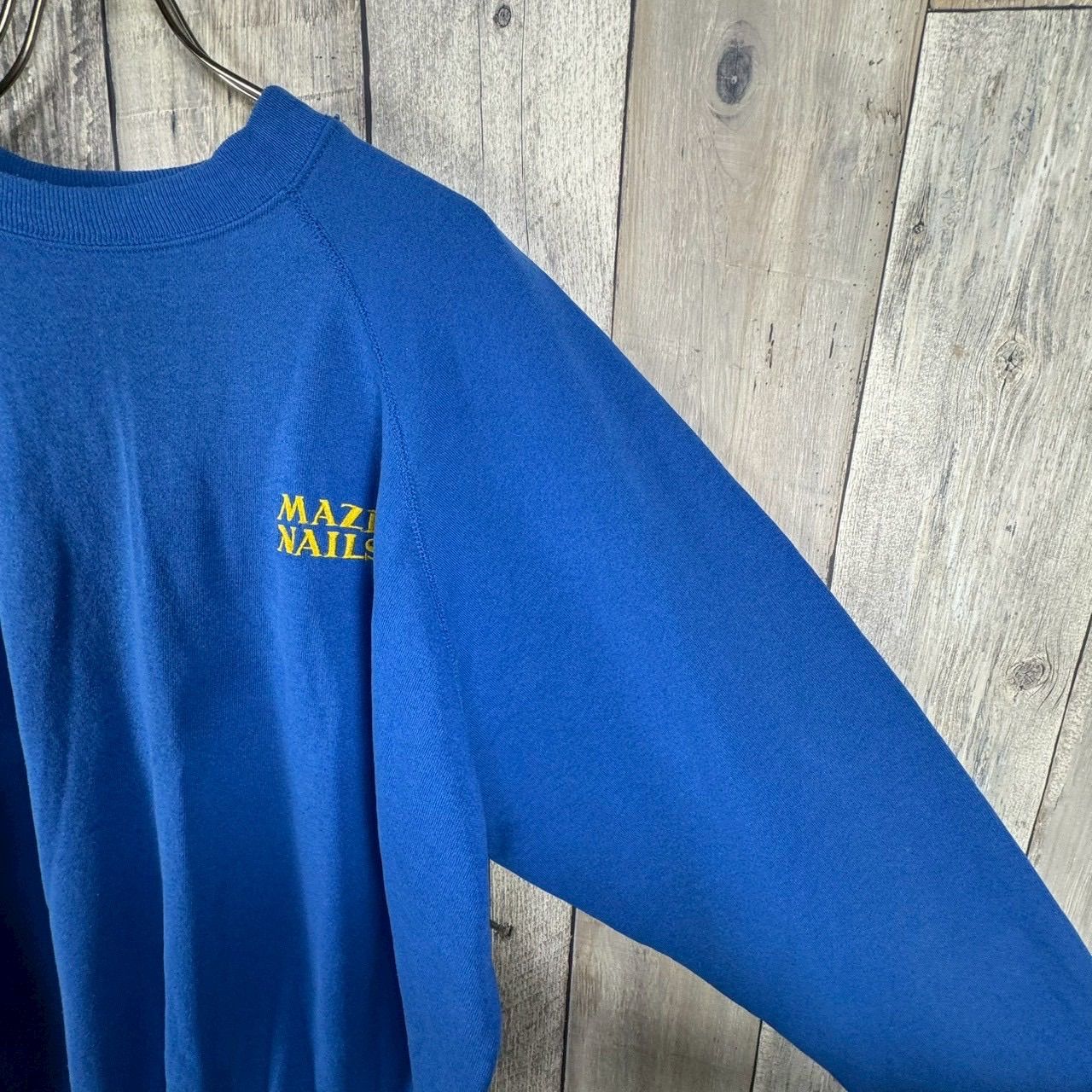 OLD Hanes 90s ヘインズ MAZE NAILS 刺繍 ラグラン スウェット