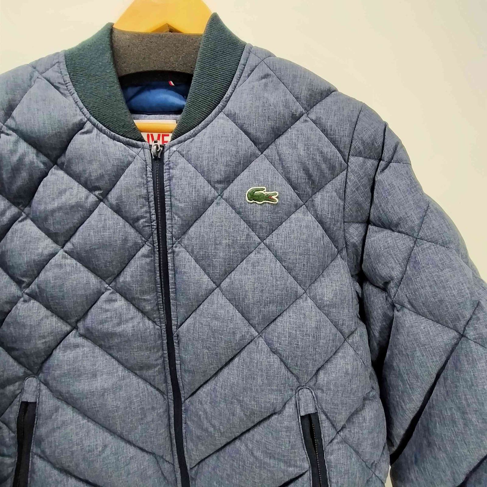 ラコステライブ Lacoste Live ロゴパッチ ダイヤ キルティング 