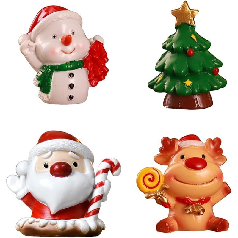 サンタクロースとトナカイの置物セット サンタクロースとトナカイの置物セット