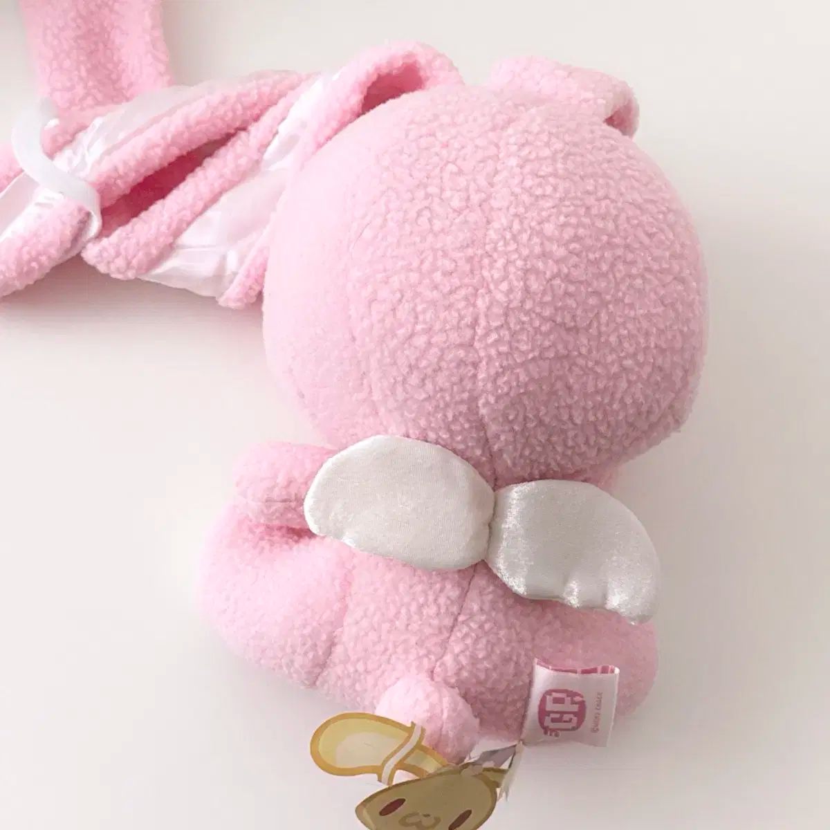 汎用うさぎ 天使型ピンク ぬいぐるみ チャックスGP いたずらぐまのグル