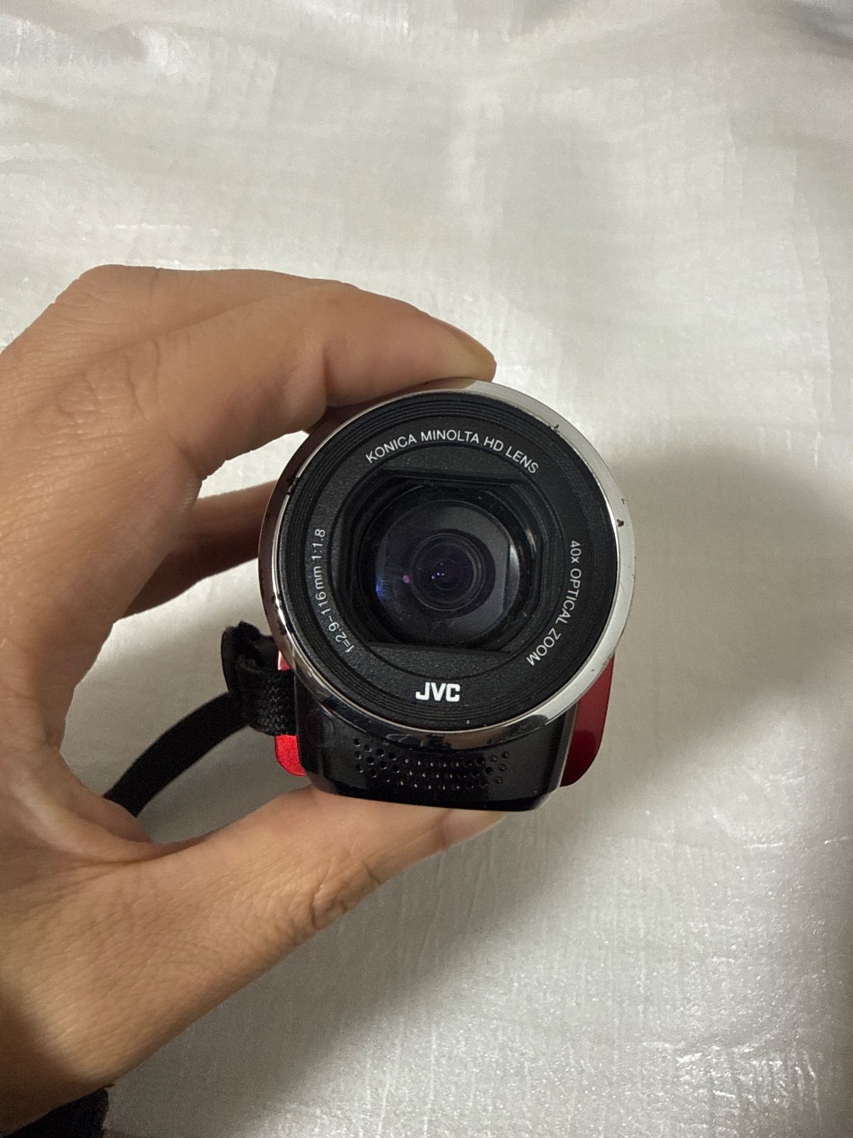 JVC GZ-HM33-W ビデオカメラ　動作確認済 Y-382 JVC ビデオカメラ GZ-HM33-B ブラック 動作確認済み 光学40倍