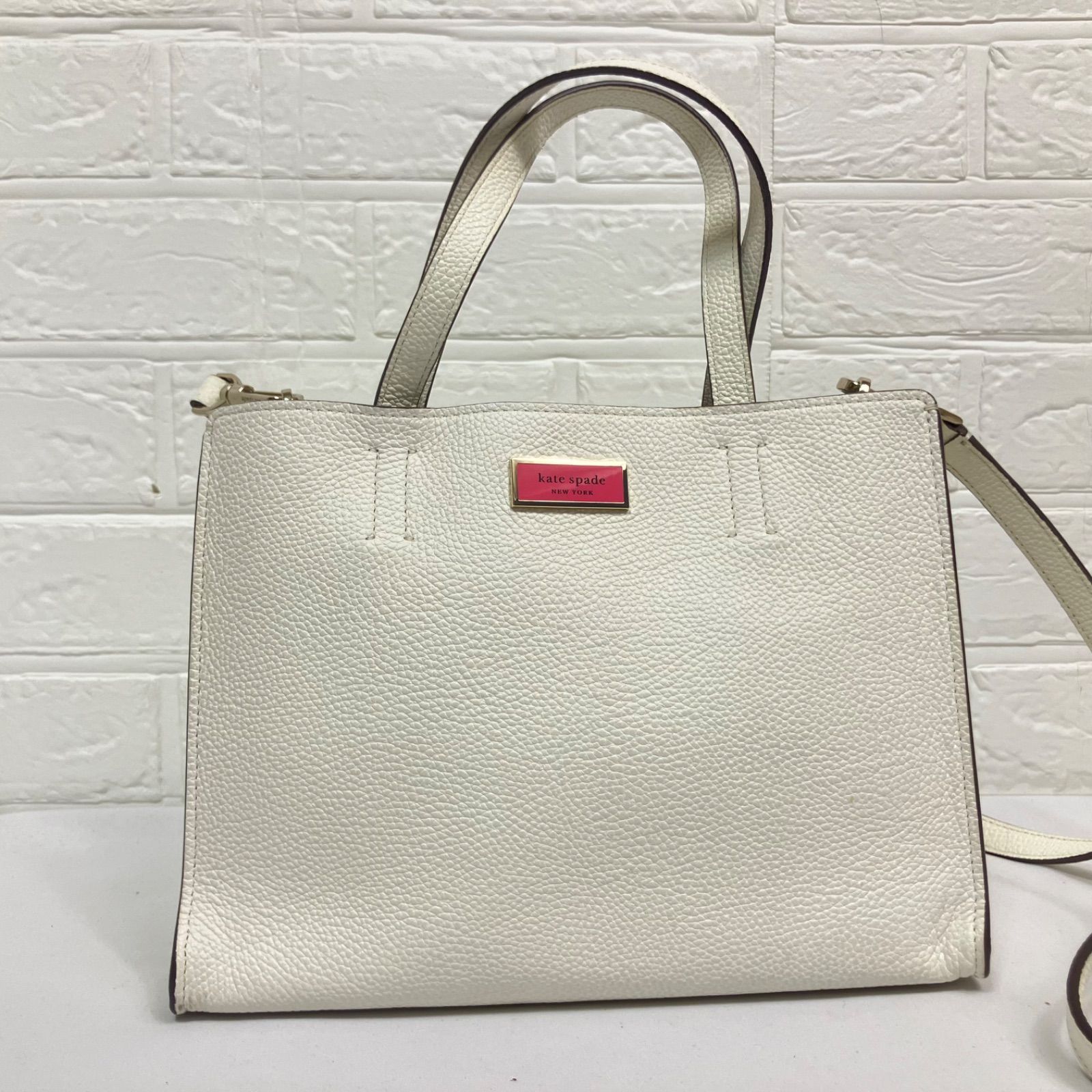 美品】KateSpead ケイトスペード サッチェル ショルダーバッグ 斜め 