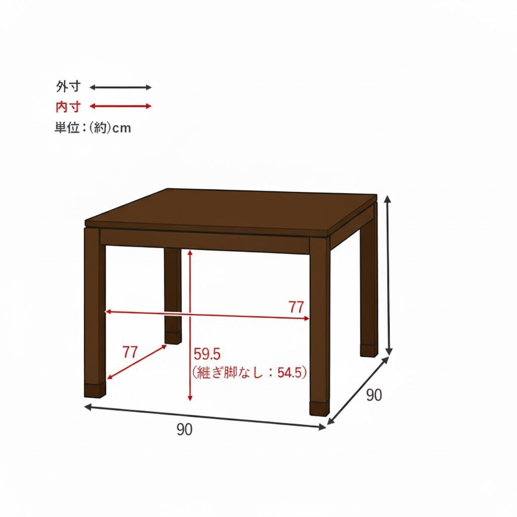 新品・未使用】リビングコタツ シェルタ 天然木 ダイニングこたつ ハイ