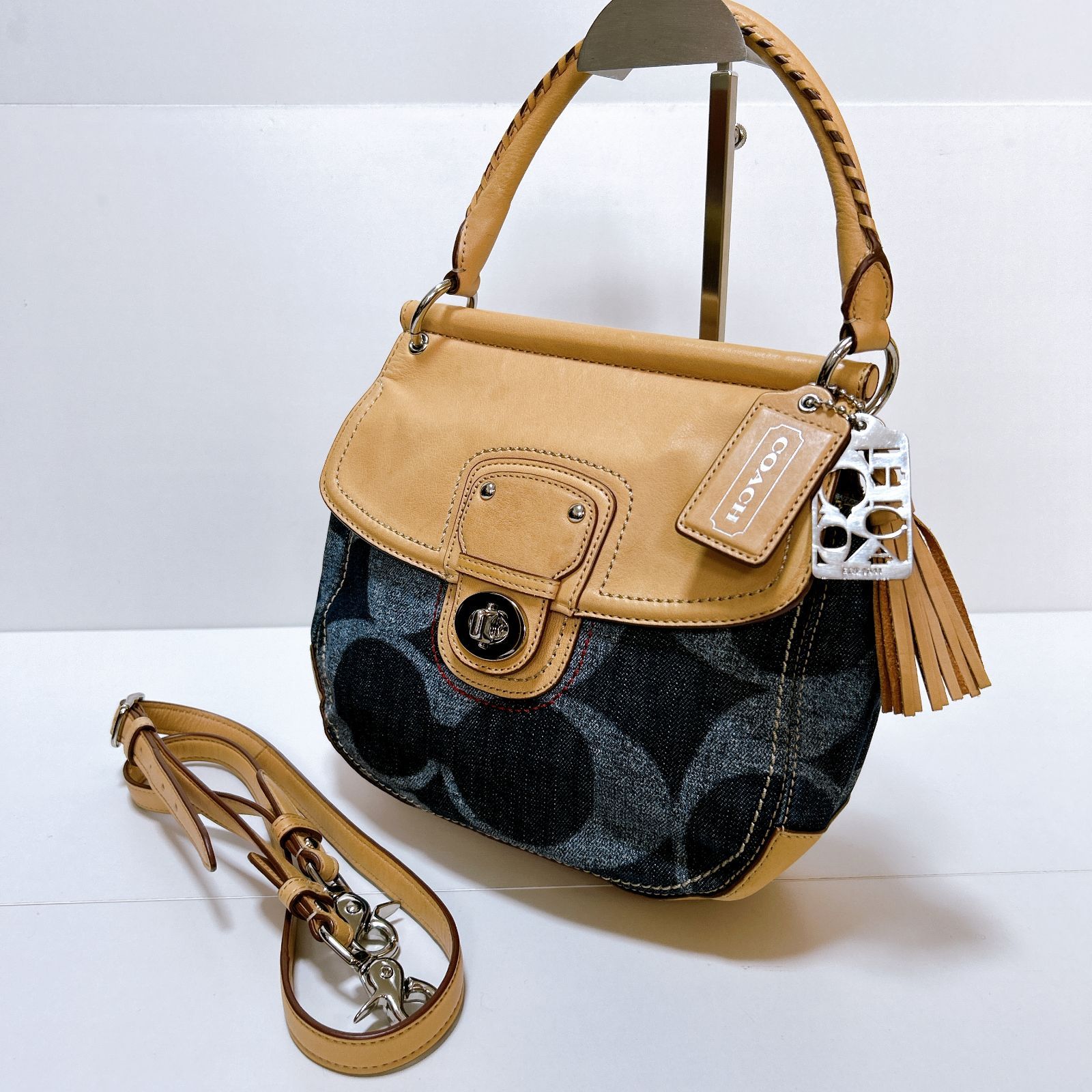 希少 COACH コーチ 19968 バッグ 2way ショルダーバッグ ハンドバッグ