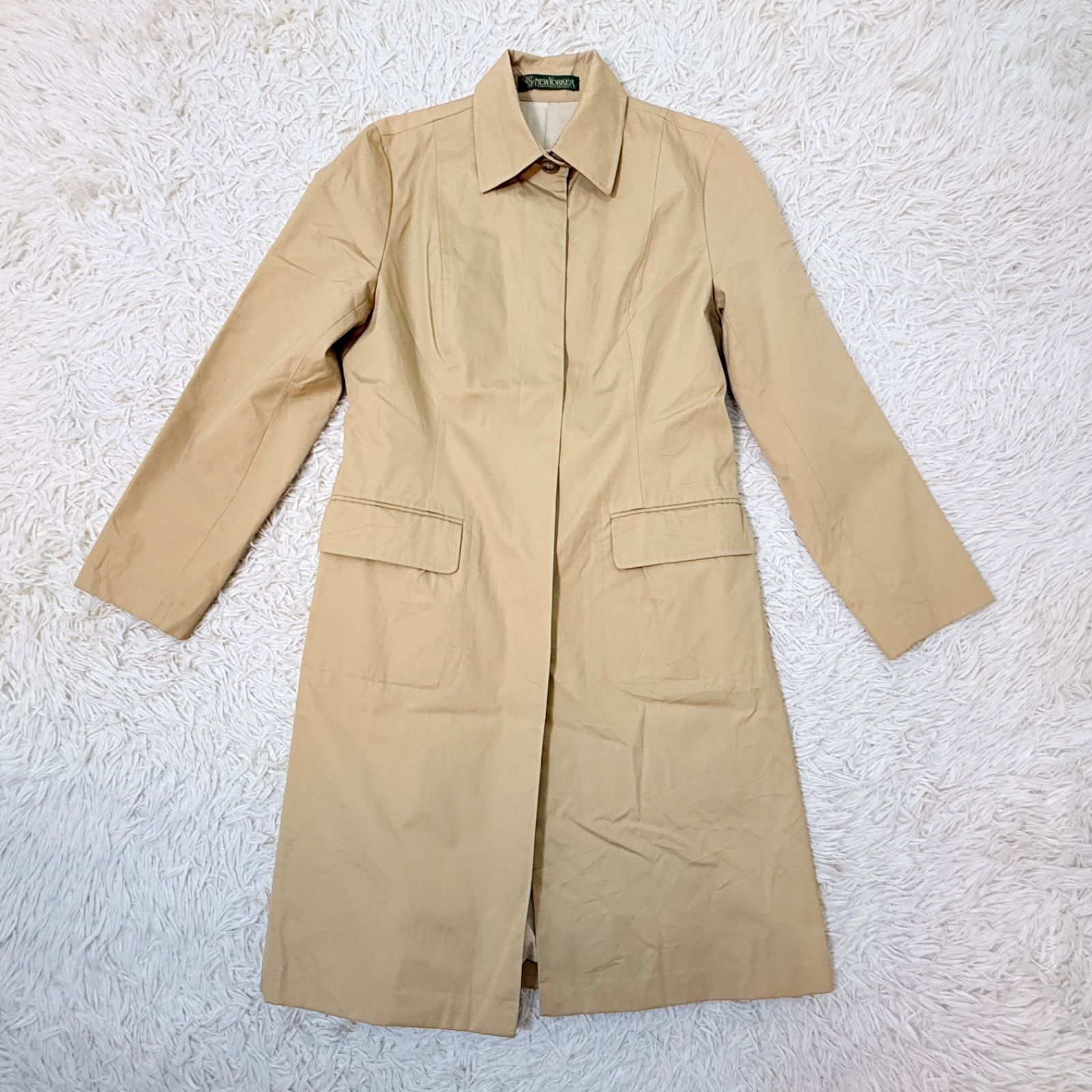 美品 NEWYORKER トレンチコート ライナー付き ベルト 9AR 美品 NEWYORKER トレンチコート ライナー付き ベルト 9AR ライナー付き