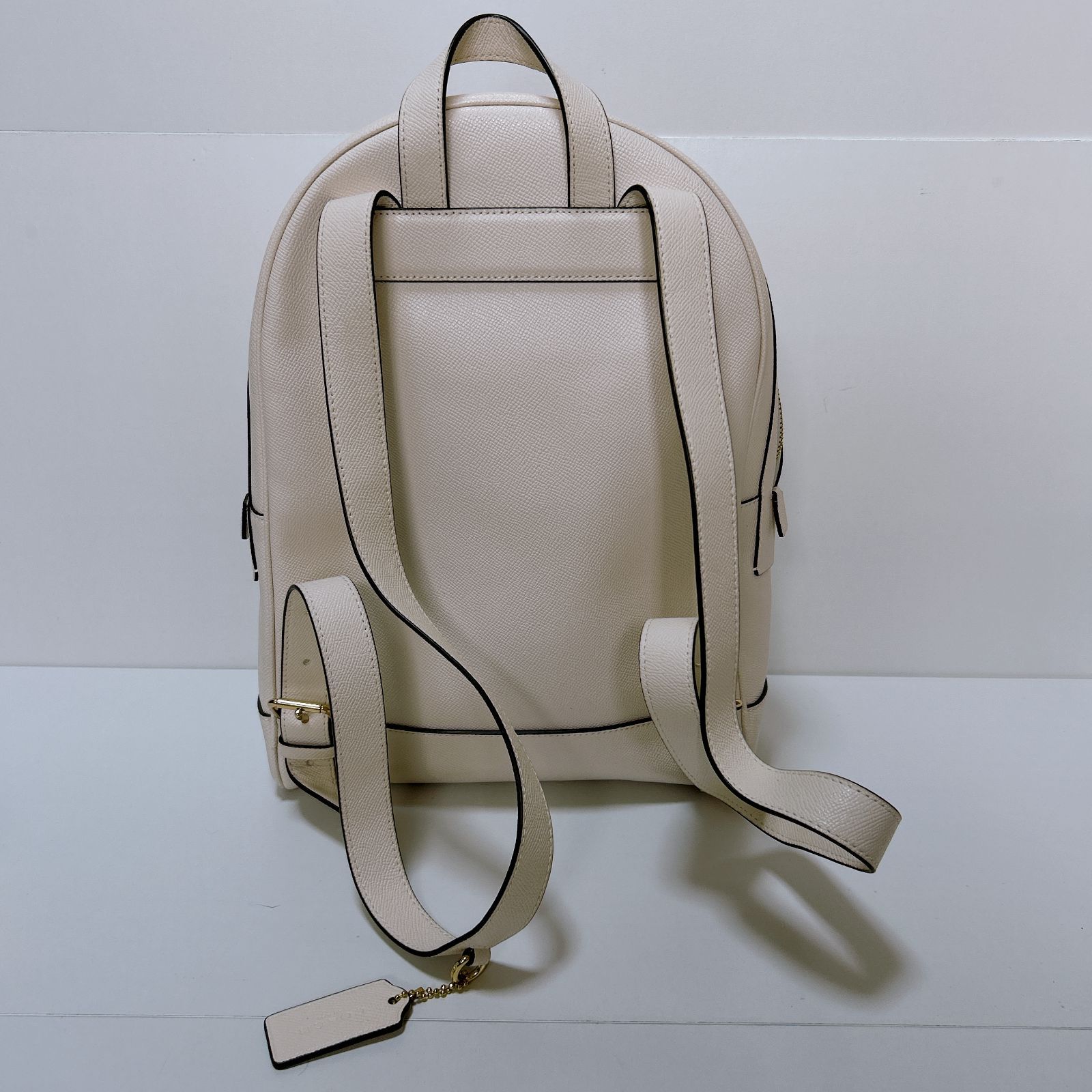COACH コーチ バッグ リュク バッグパック ホワイト ロゴ レザー 保存 