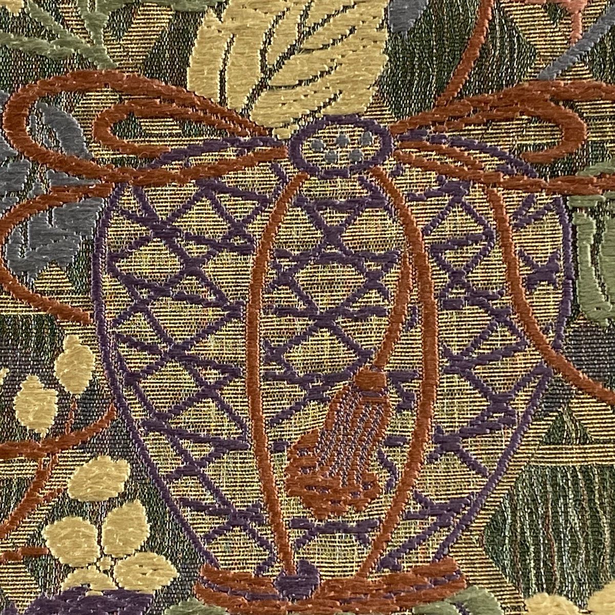 未使用正絹夏帯六通袋帯 花井幸子デザイン 未使用正絹夏帯六通袋帯