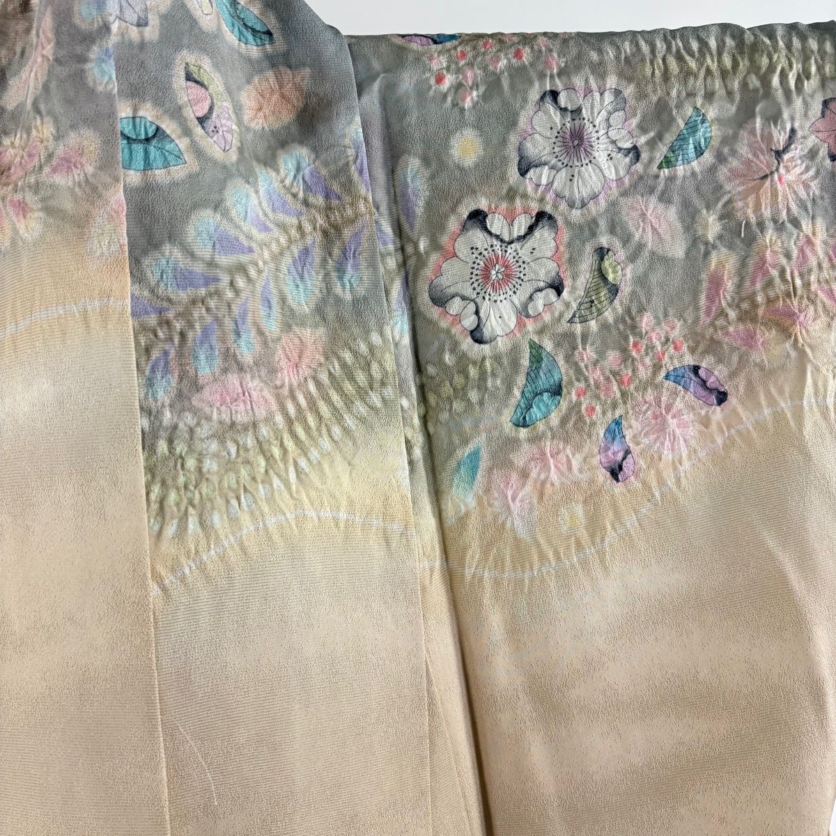 H32翠山謹製辻ヶ花染め銀通し訪問着　高級唐織袋帯他4点セット　高貴な藤紫 H32翠山謹製辻ヶ花染め銀通し訪問着高級唐織袋帯他4点セット高貴な藤紫