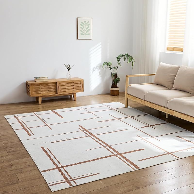 新作，HOT 即納：カーペット ラグ ラグマット 洗える Homiin 185x185cm 約2畳 絨毯 おしゃれ 耐磨耗性 滑り止め ホットカーペット対応 防音 オールシーズン適用 抗菌防臭 軽量 床暖房 簡単に掃除 ベージュ 1 ラグ・カーペット