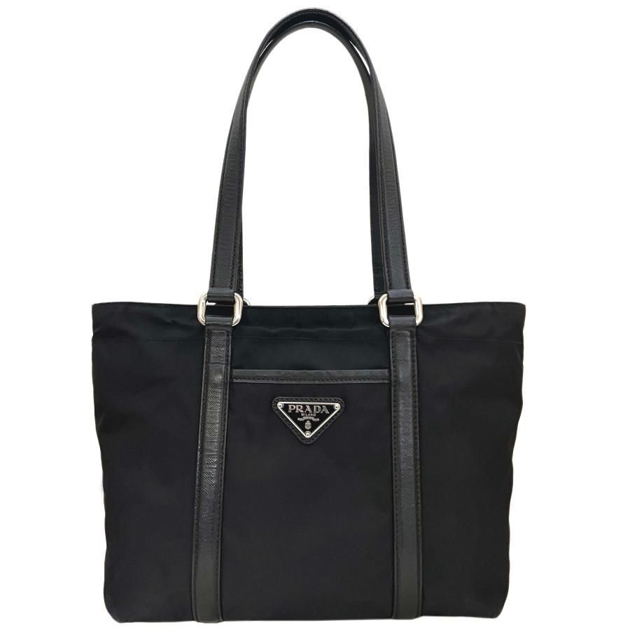 PRADA プラダ バッグ セミショルダー 肩掛け 三角ロゴ トート レザー