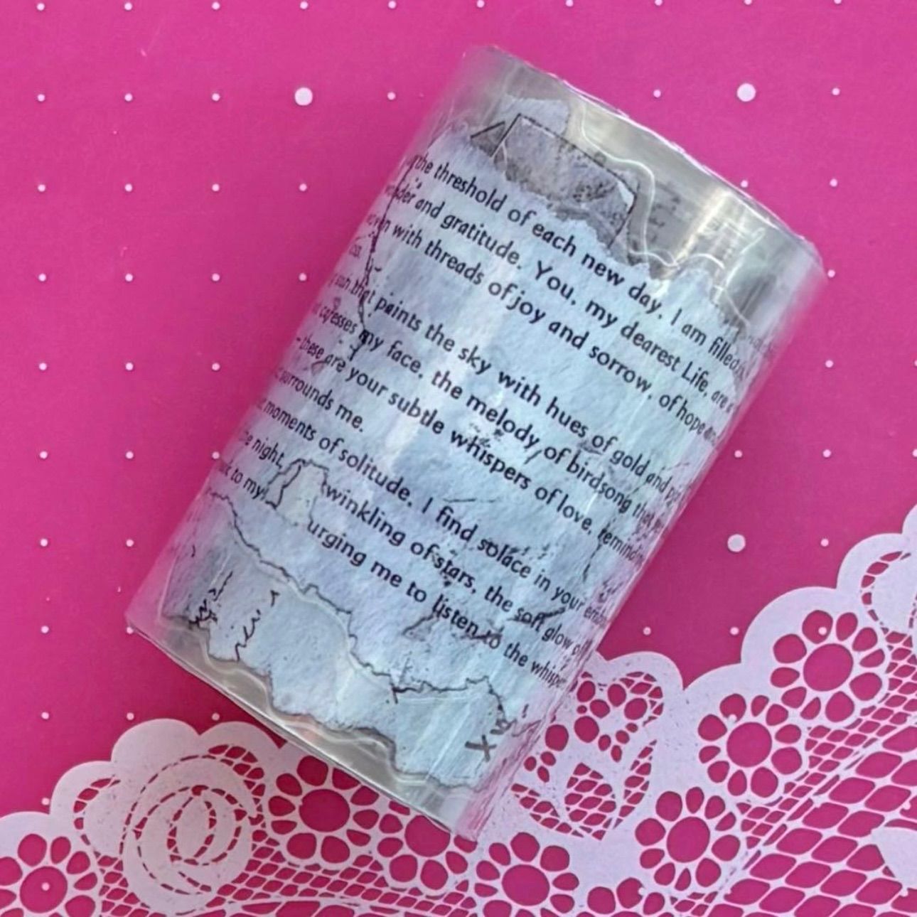 PET 旧报纸 ダイカット 7cm×5m 海外マスキングテープ 海外マステ 英字