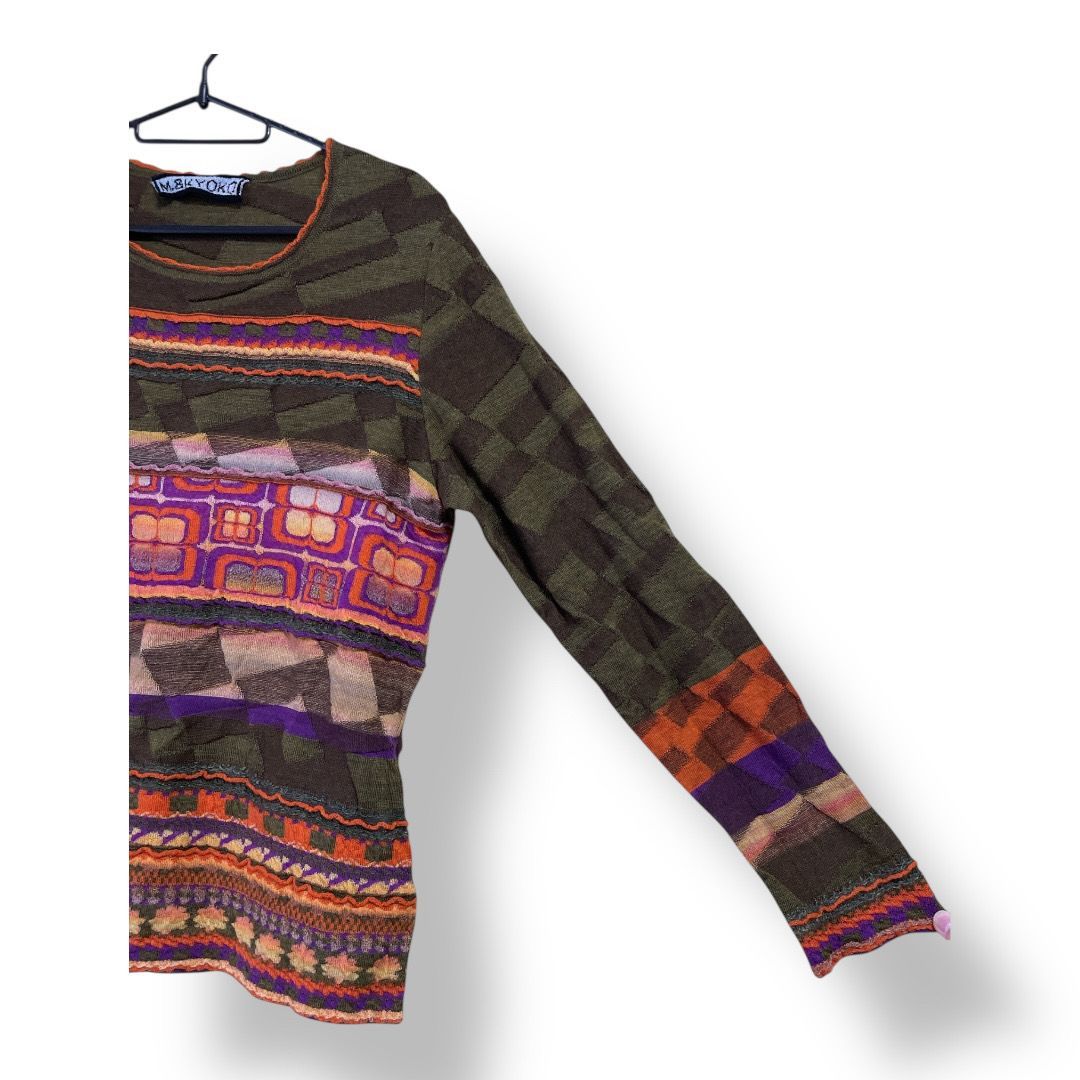 M.&KYOKO（エムアンドキョウコ）ニットセーター マルチカラー色 2