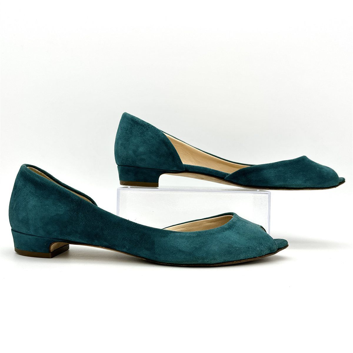 新品未使用FABIO RUSCONIスエードフラットパンプス ○ファビオルスコーニ FABIO RUSCONI フラットパンプス （ブラック