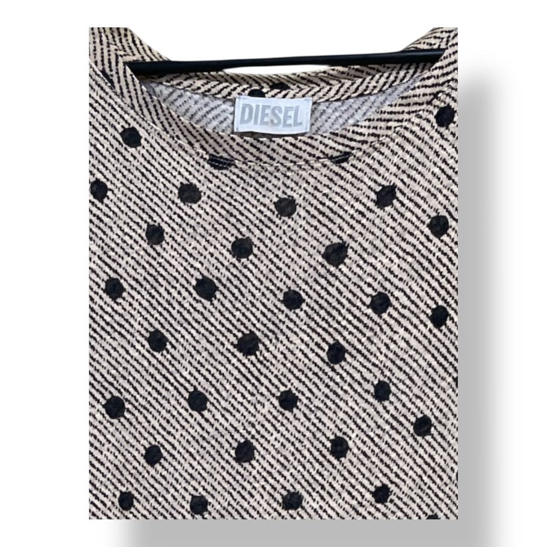 DIESEL(ディーゼル) ドット柄ノースリーブワンピース ベージュ色