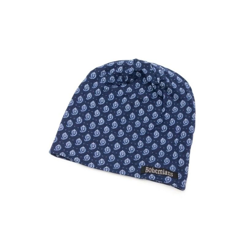 [Bohemians] ペイズリードット ワッチキャップ《NAVY(ネイビー)》Sサイズ ボヘミアンズ/PAISLEY DOTS WATCH CAP 花柄 0