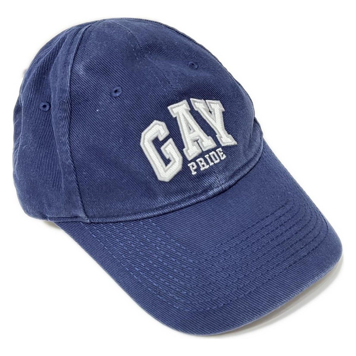 BALENCIAGA(バレンシアガ) キャップ 55新品同様 - ネイビー×白 刺繍