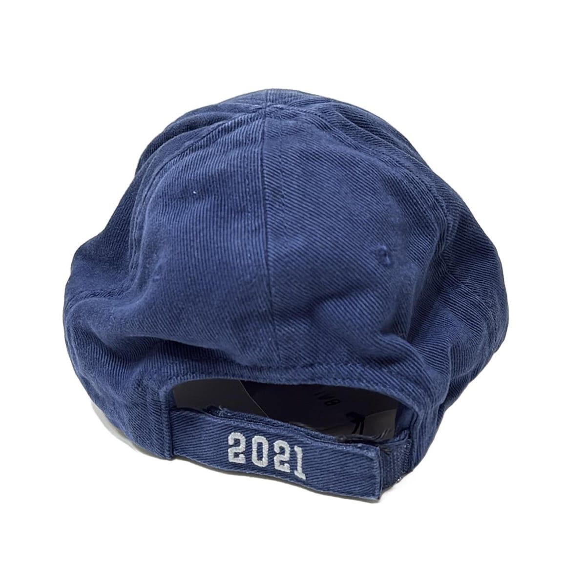 BALENCIAGA(バレンシアガ) キャップ 55新品同様 - ネイビー×白 刺繍