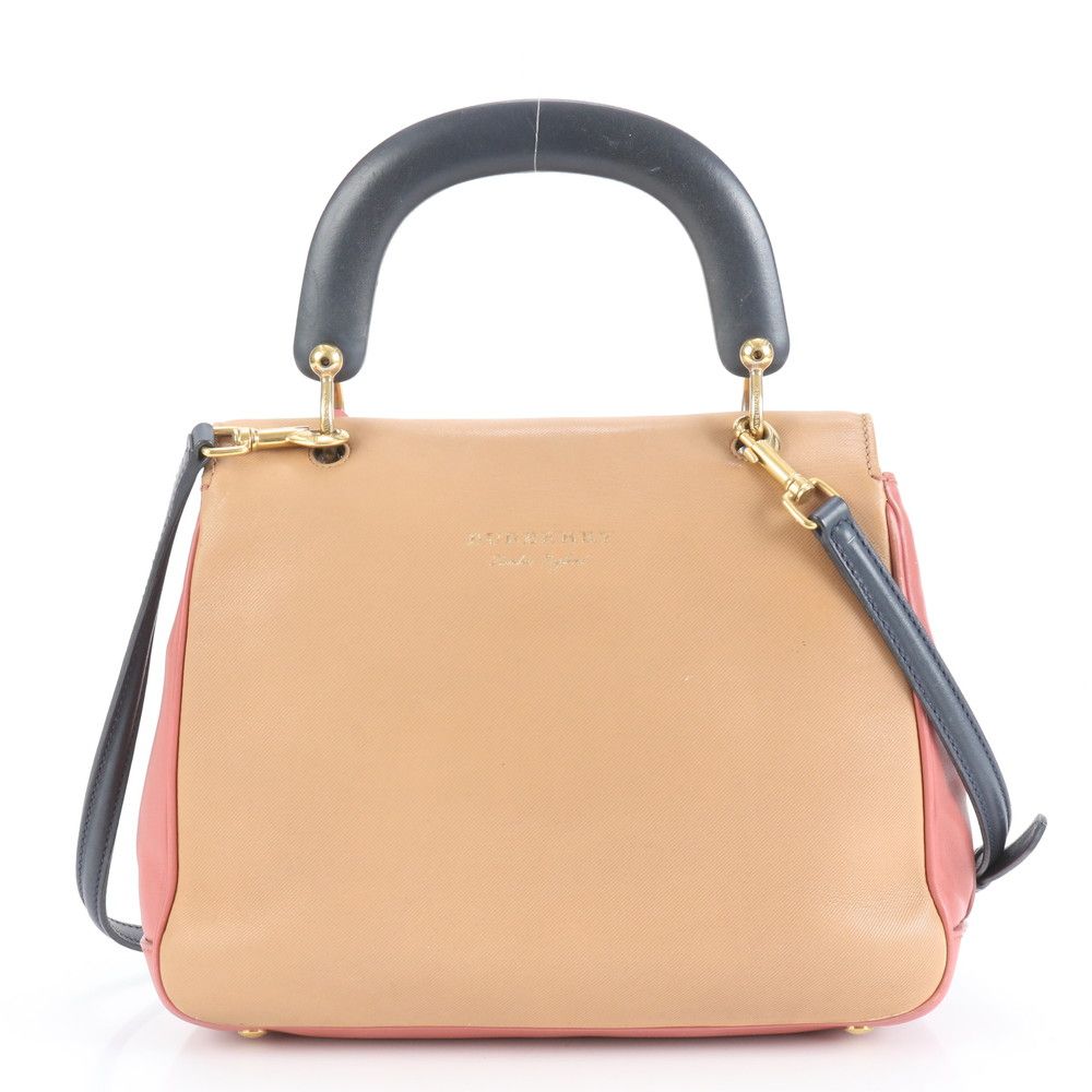 美品 バーバリー DK88 トレンチ レザー 2WAY ショルダーバッグ 斜め