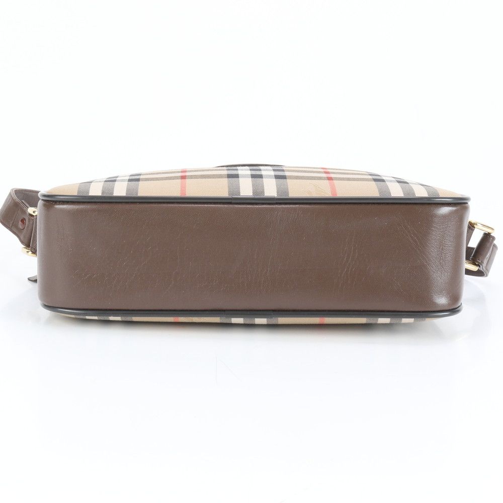 極美品 バーバリー ノバ チェック シャドーホース レザー ショルダー