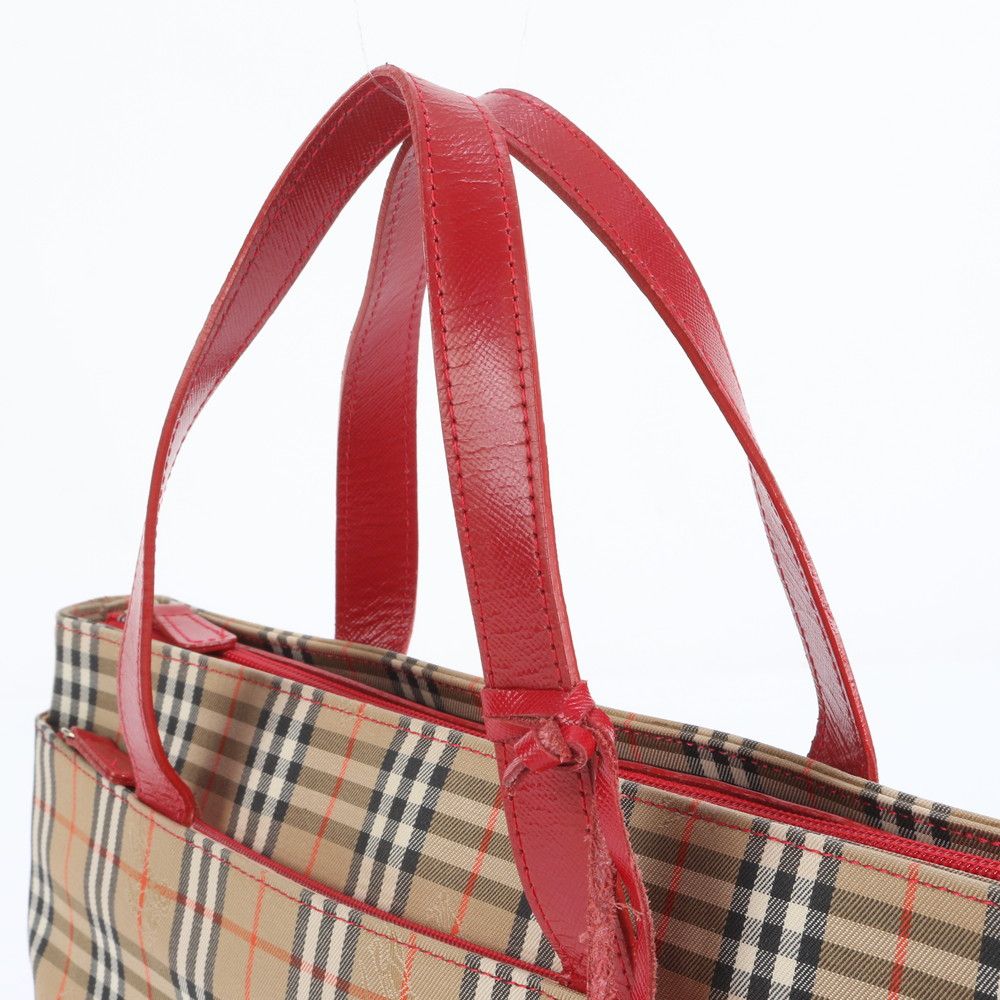 美品 バーバリー ノバ チェック シャドーホース レザー 肩掛け トート