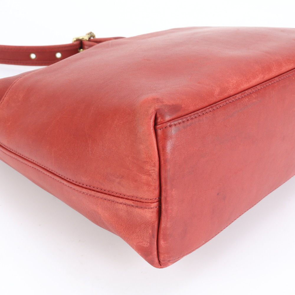 希少 美品 ヴィンテージ オールドコーチ ショルダーバッグ 9058 赤 美品 ヴィンテージ オールド コーチ アメリカ製 レザー ショルダー