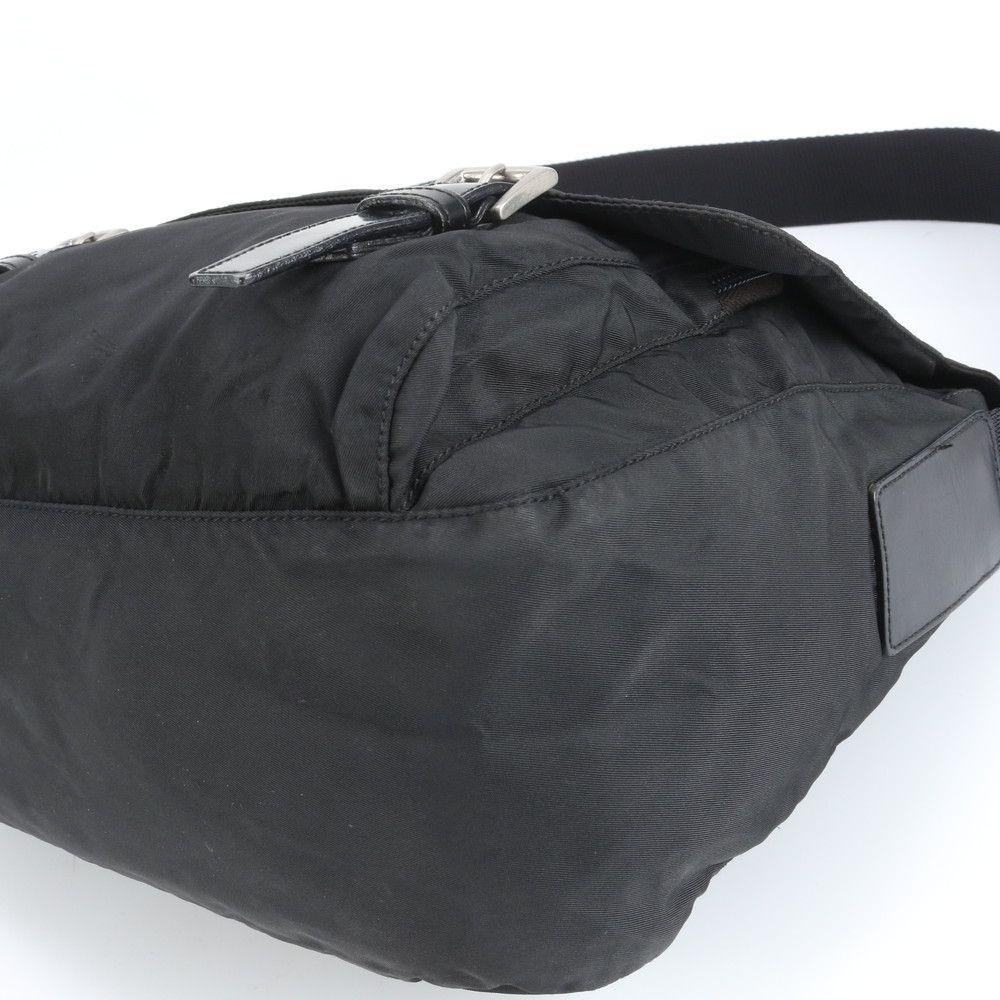 極美品 プラダ テスート ナイロン 三角ロゴ レザー ショルダーバッグ