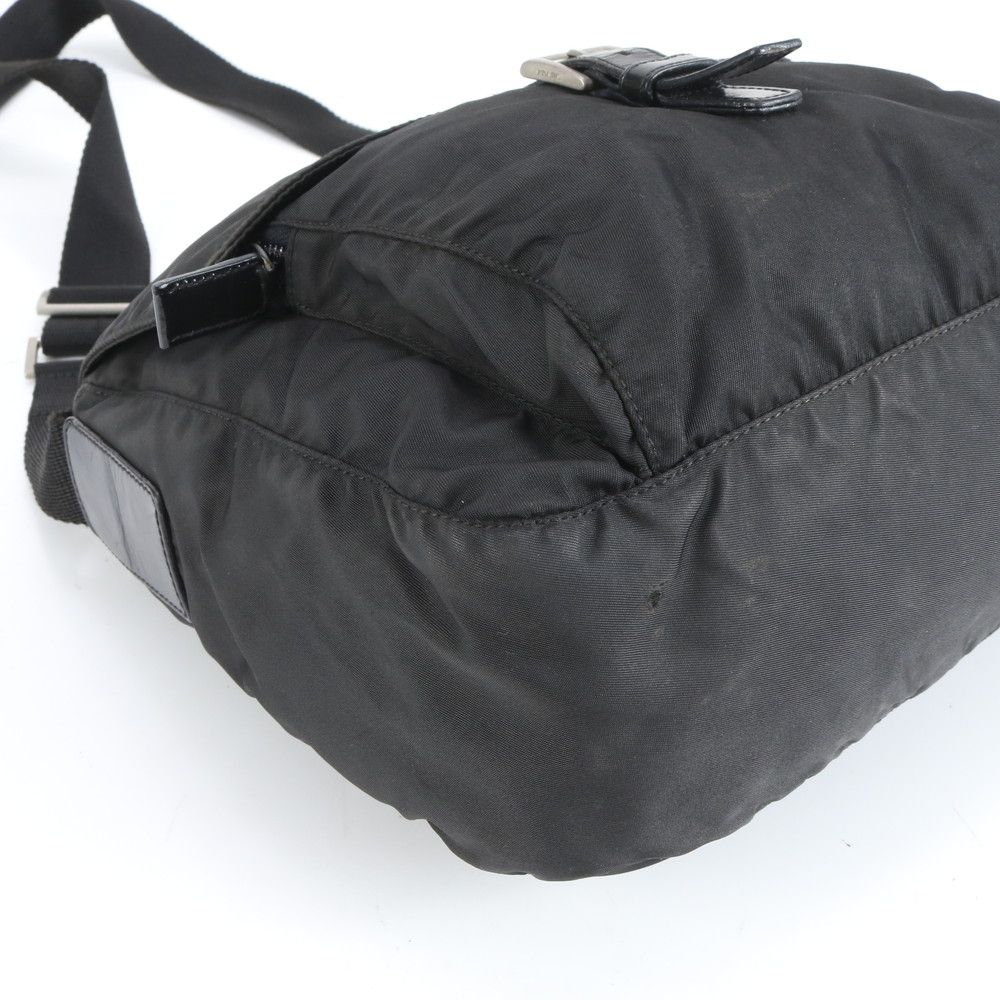 極美品 プラダ テスート ナイロン レザー ショルダーバッグ 斜め掛け