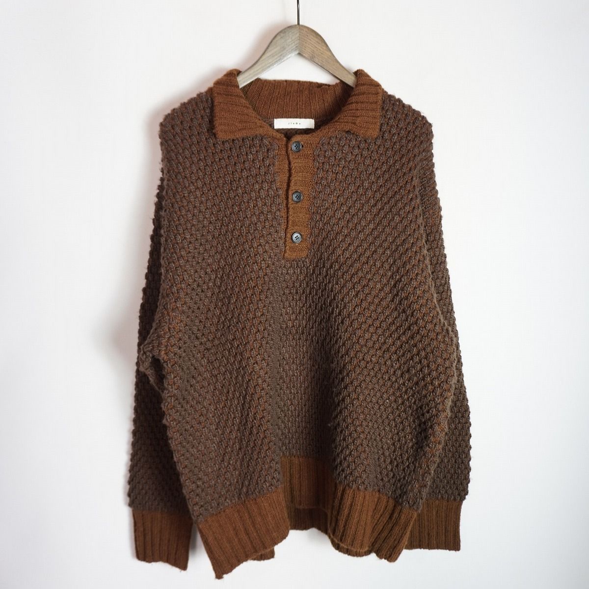 正規 23AW Jieda ジエダ POPCORN SKIPPER KNIT スキッパー ニット