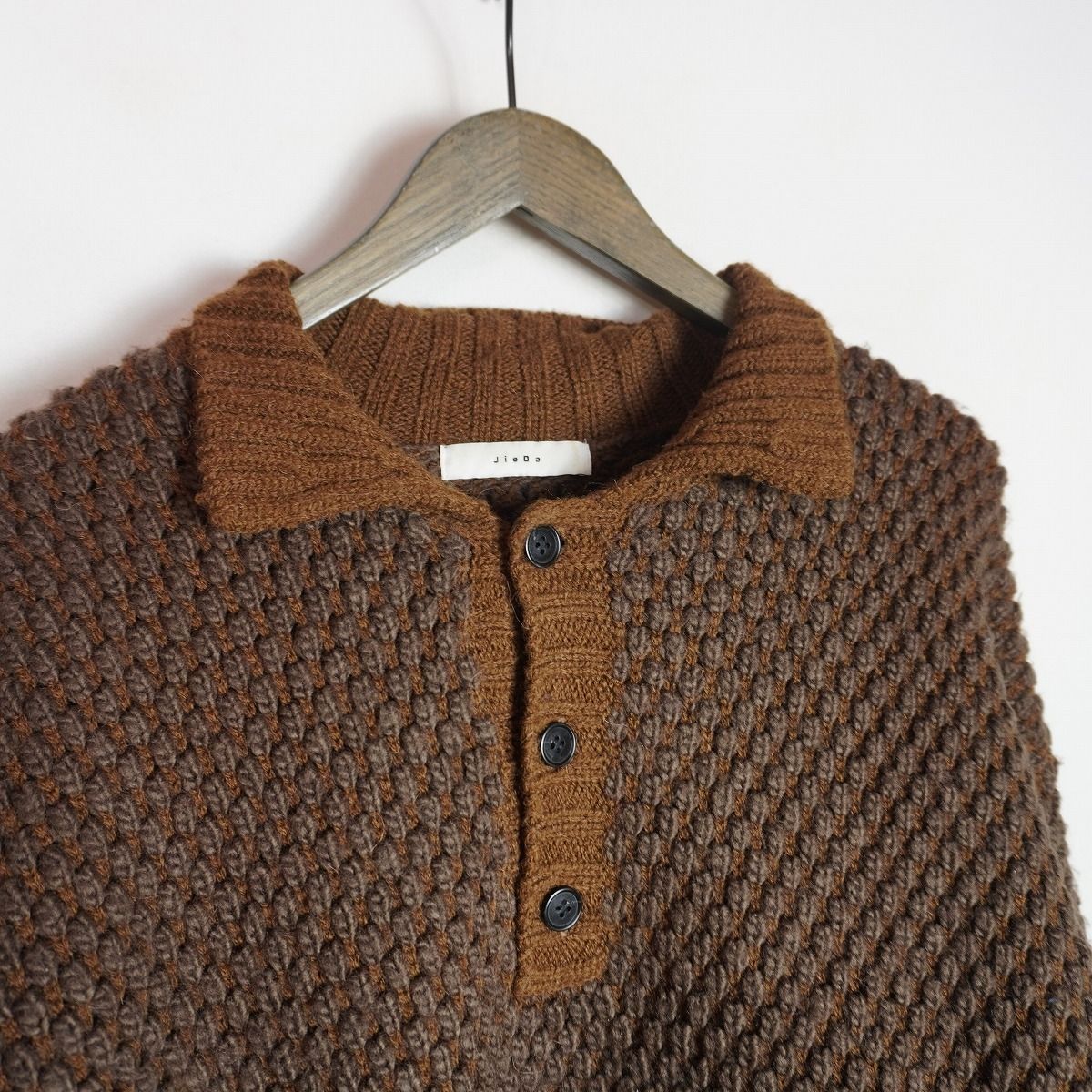 正規 23AW Jieda ジエダ POPCORN SKIPPER KNIT スキッパー ニット