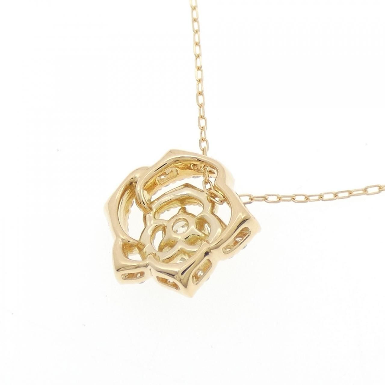 K18YG ローズ ダイヤモンド ネックレス 0.315CT - メルカリ 