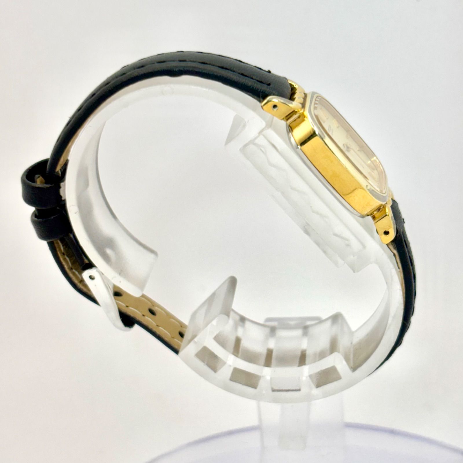 新品電池】SEIKO セイコー レディース 腕時計 ゴールド スクエア 1400