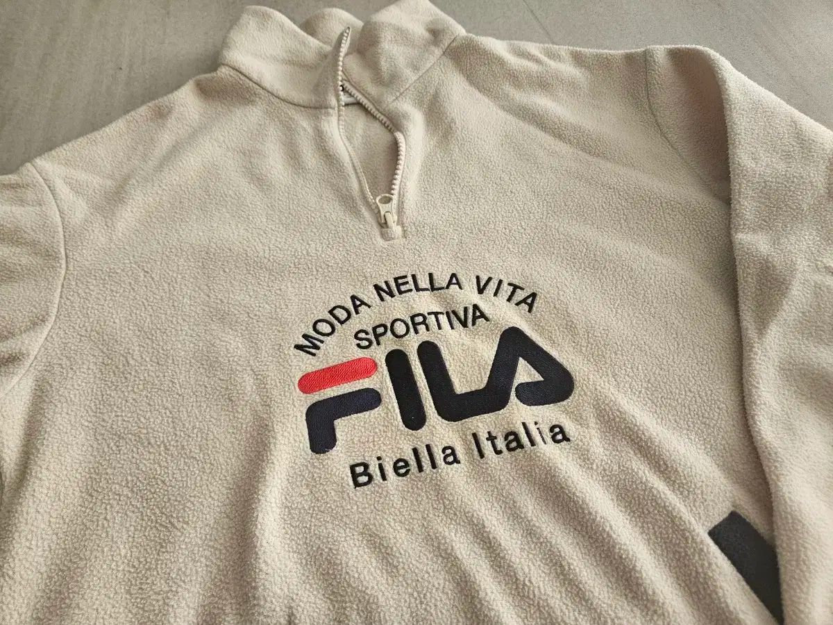フィラ FILA ハーフジップアップ フリース アイボリー フィラ 155 150