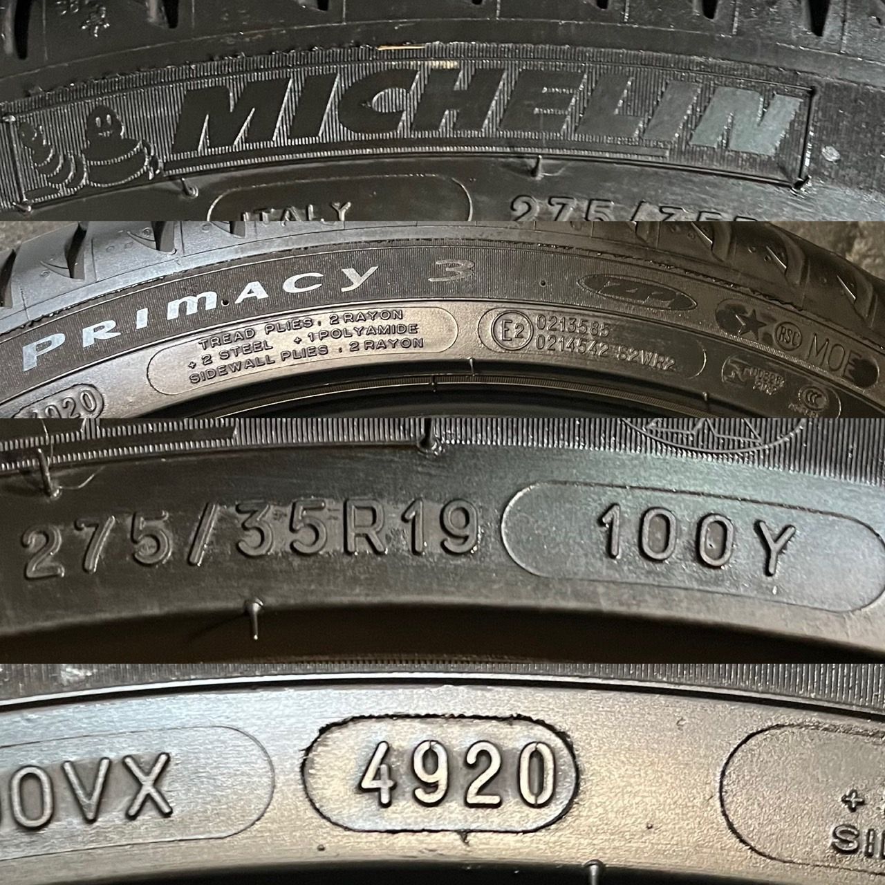 2020年製 約6分山 ミシュラン MICHELIN プライマシー PRImacy 3 ZP