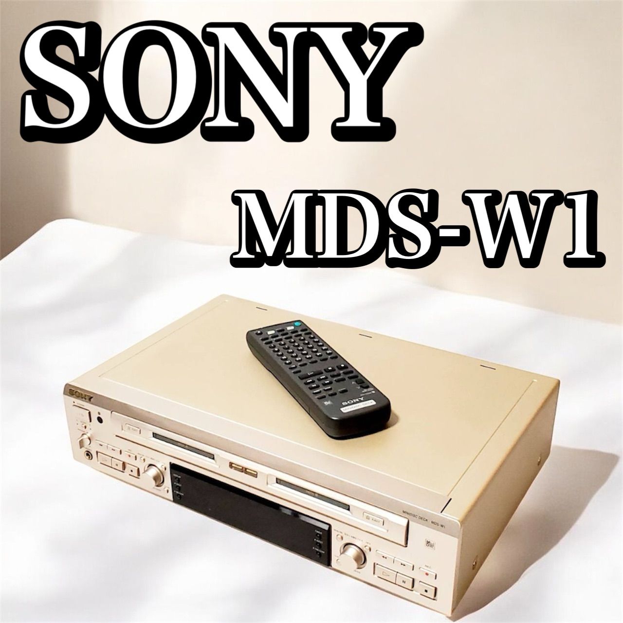 SONY MDS-W1 ダブルMDデッキ　ジャンク 動作確認済み】SONY ソニー MDS-W1 ダブルMDデッキ MDレコーダー 録音