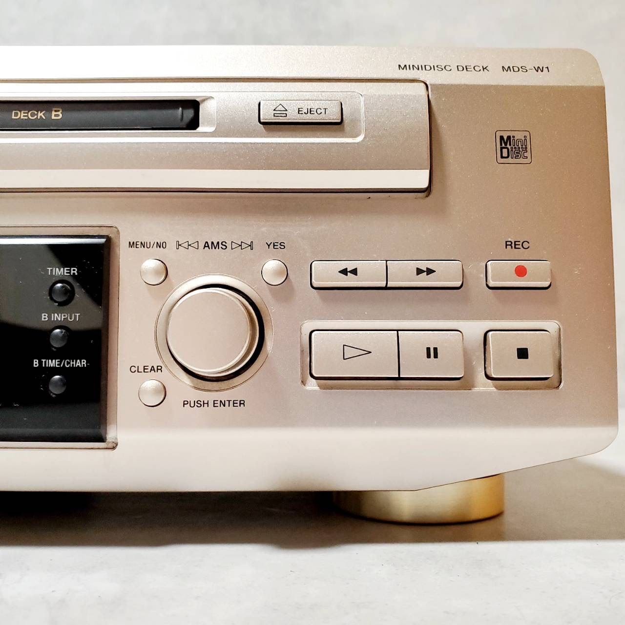 動作確認済み】SONY ソニー MDS-W1 ダブルMDデッキ MDレコーダー 録音