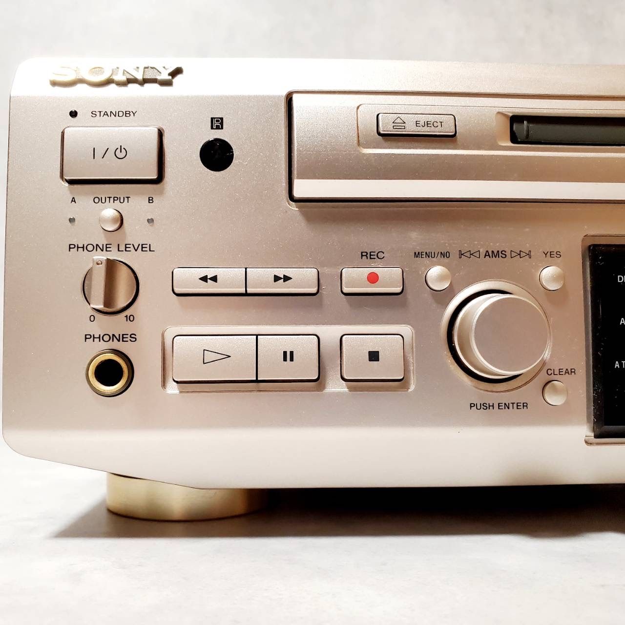 動作確認済み】SONY ソニー MDS-W1 ダブルMDデッキ MDレコーダー 録音