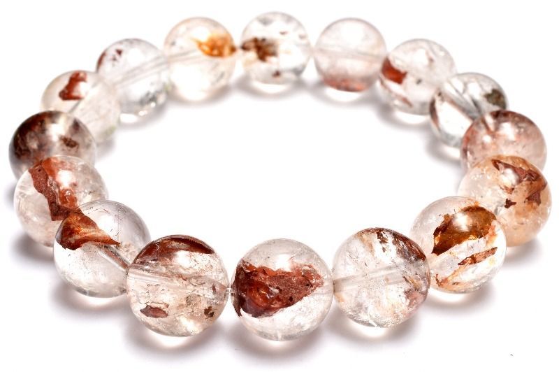 天珠の王」龍眼天珠とヒマラヤ産ライモナイトエレスチャルクォーツの