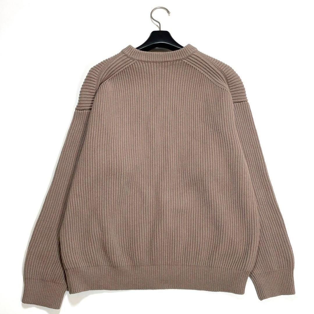 美品 AURALEE オーラリーSUPER FINE WOOL RIB KNIT BIG P A20APO6RK