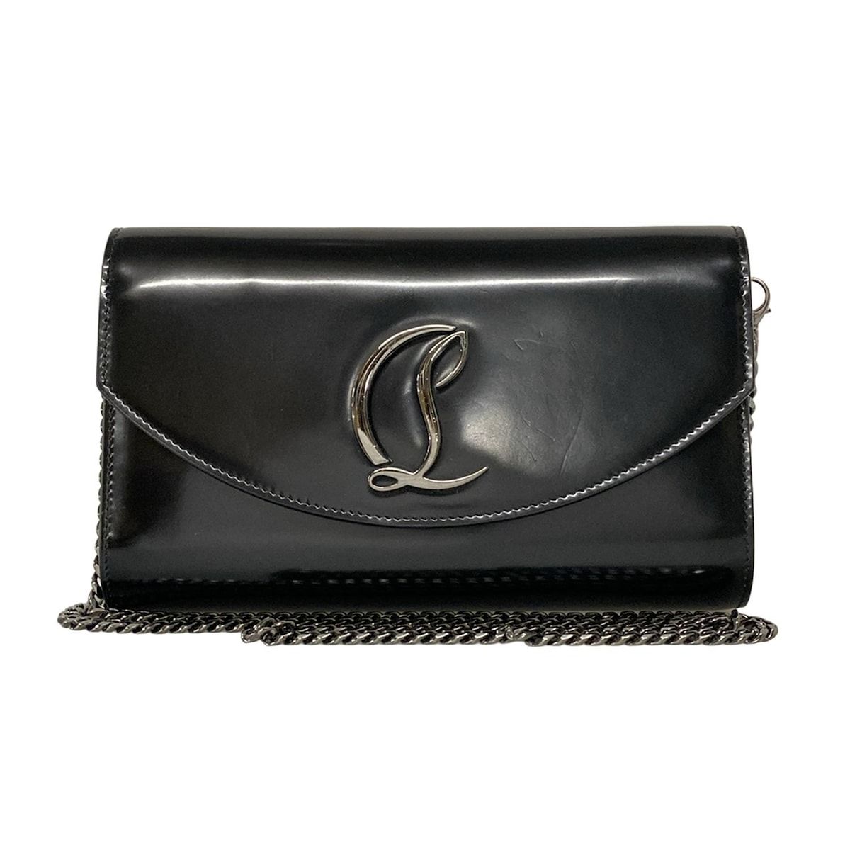 CHRISTIAN LOUBOUTIN(クリスチャンルブタン) 財布 黒 チェーン