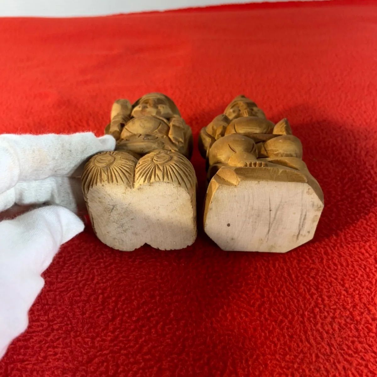 恵比寿大黒天の木彫り置き物。高さ~４６cm Amazon.co.jp: 国産欅 木彫り 恵比寿大黒 置物 16cm : ホーム＆キッチン