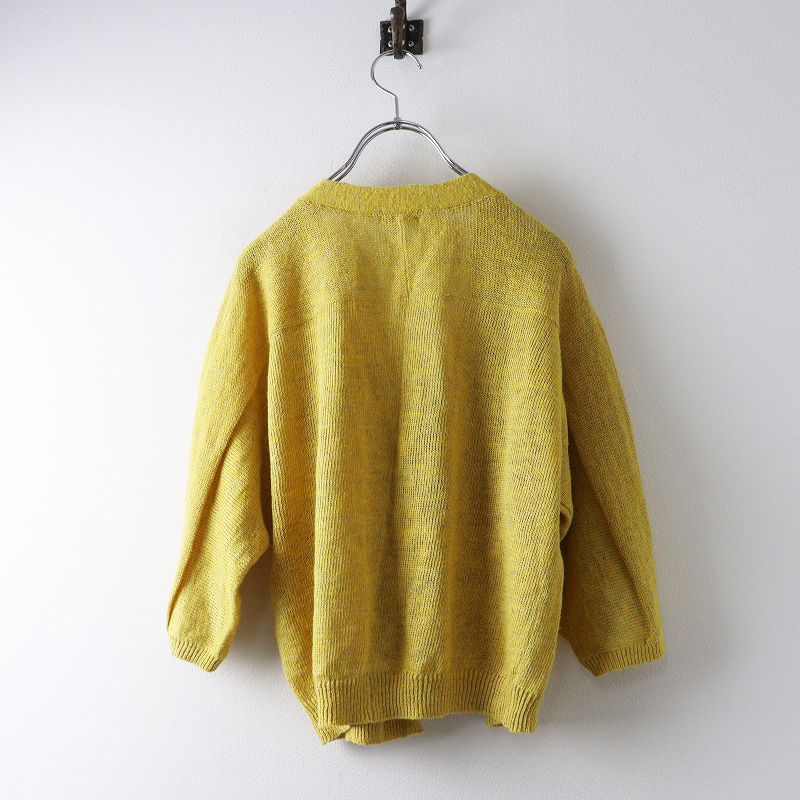 サリースコット Sally Scott リネンコットン 前開き ショートニット