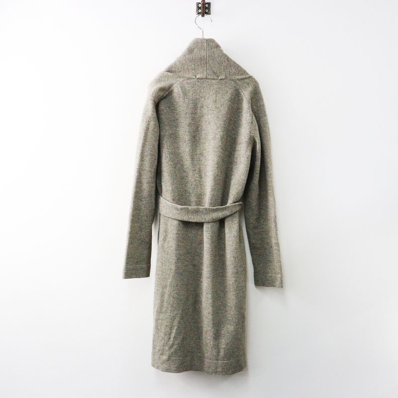 エヴァムエヴァ evam eva ウールアルパカロングカーディガン 1＼グレー