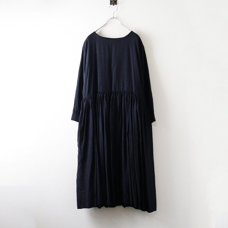 美品 メゾンドソイル maison de soil WOOL/SILK PLAIN RAJASTHAN TUCK  