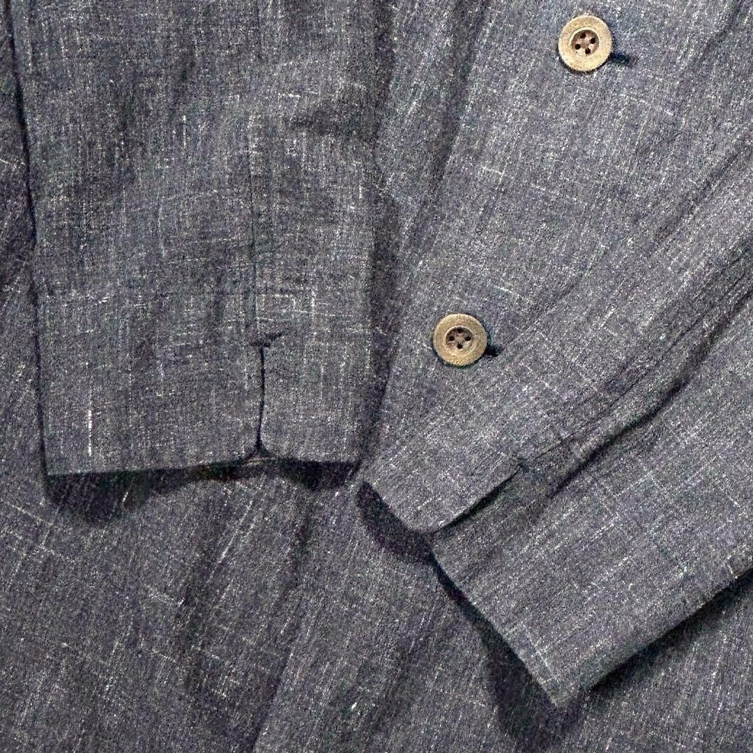 【美品】45R　インディゴリネンの908コート　サイズ4 美品】45R インディゴリネンの908コート サイズ4 45R インディゴピン