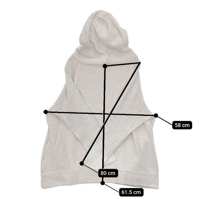 45R フォーティーファイブアール 美品 ふわふわ裏毛フード 0 ベージュ 45R フォーティーファイブアール 美品 ふわふわ裏毛フード 0 ベージュ