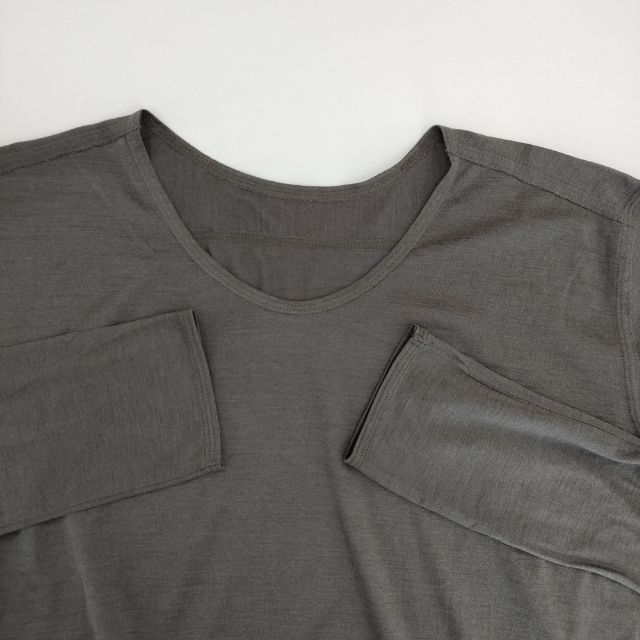 JURGEN LEHL J0114UB923 シルクウール サイズL チュニック グレー