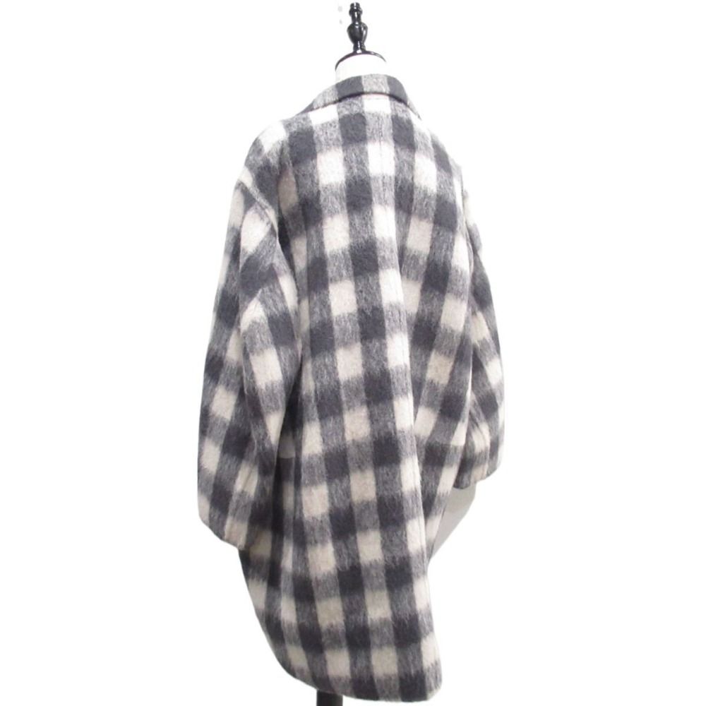 新品同様 Drawer ドゥロワー ケヌキ シャギー チェック柄 チェスター